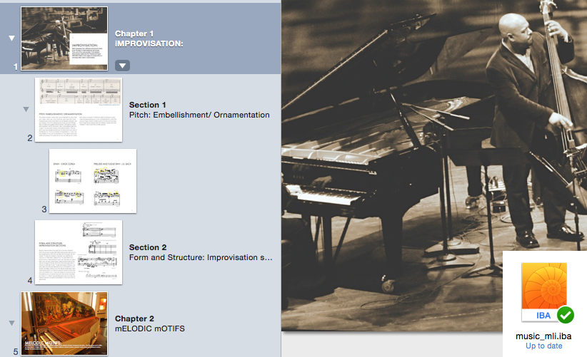 iBooks Author for Diploma Music
